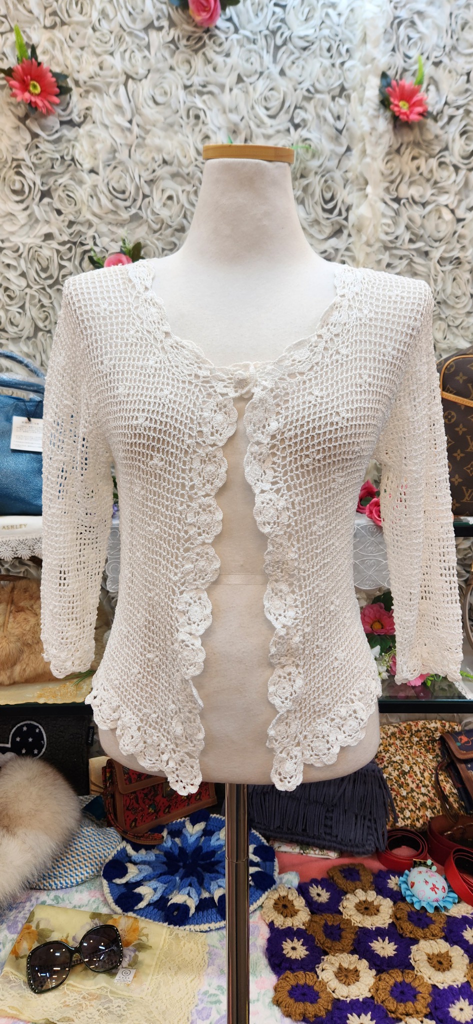 PLATA 크로쉐 가디건 (55 66)