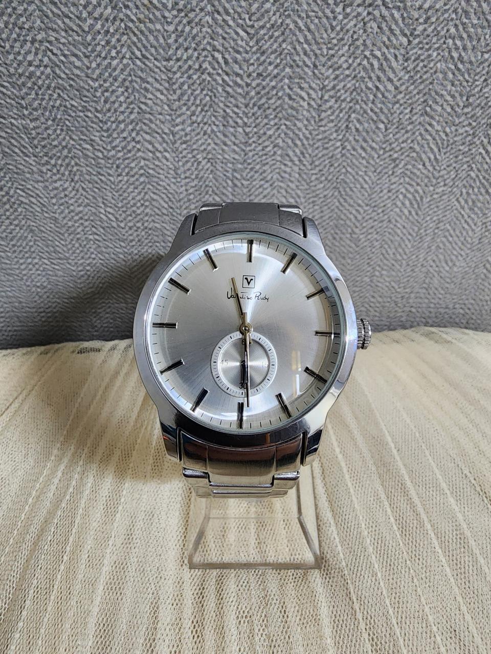 발렌티노 루디 메탈 시계 실버