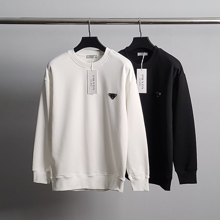 프라다 코튼 맨투맨 티셔츠