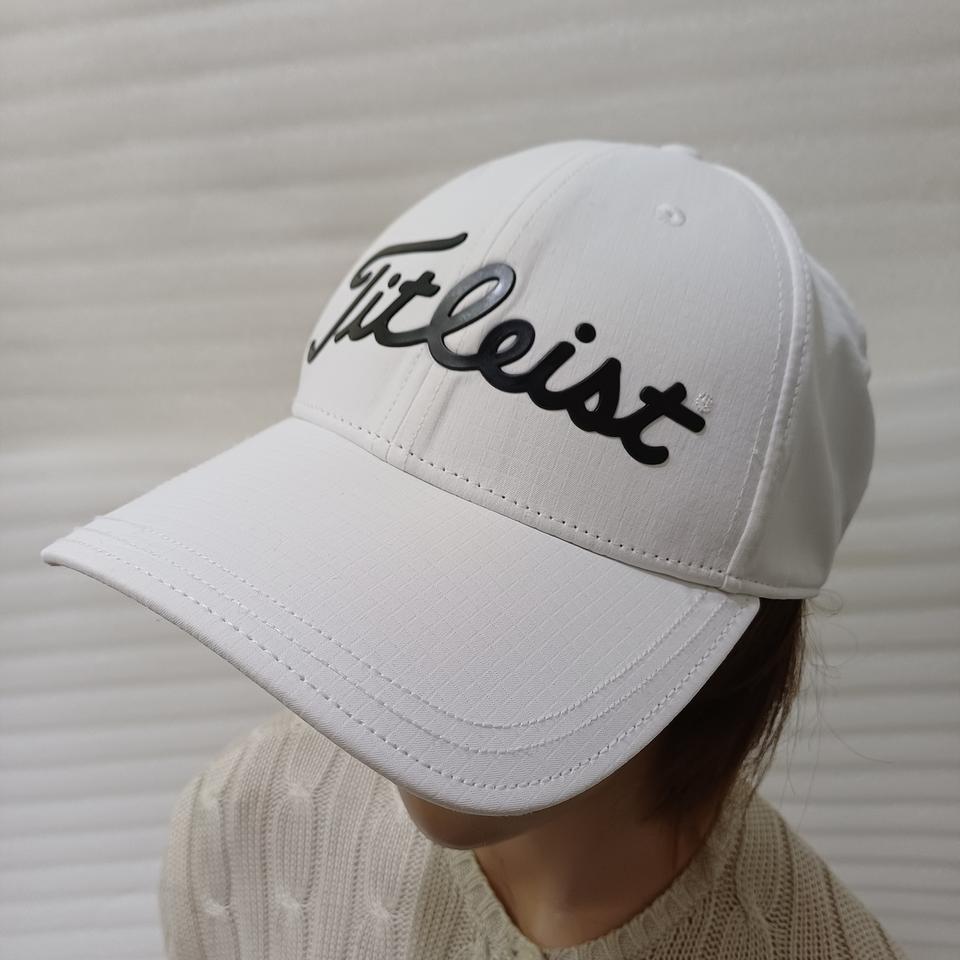 타이틀리스트 골프 볼마커 캡 남성 야구 모자 흰색 얇음 사랑봉봉