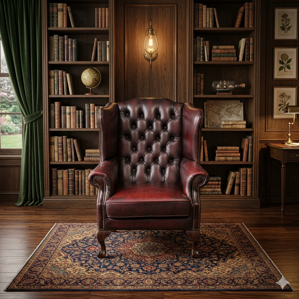 영국 체스터필드 최고급 전체 천연가죽 1인 소파쇼파 서울경기근거리무료배송