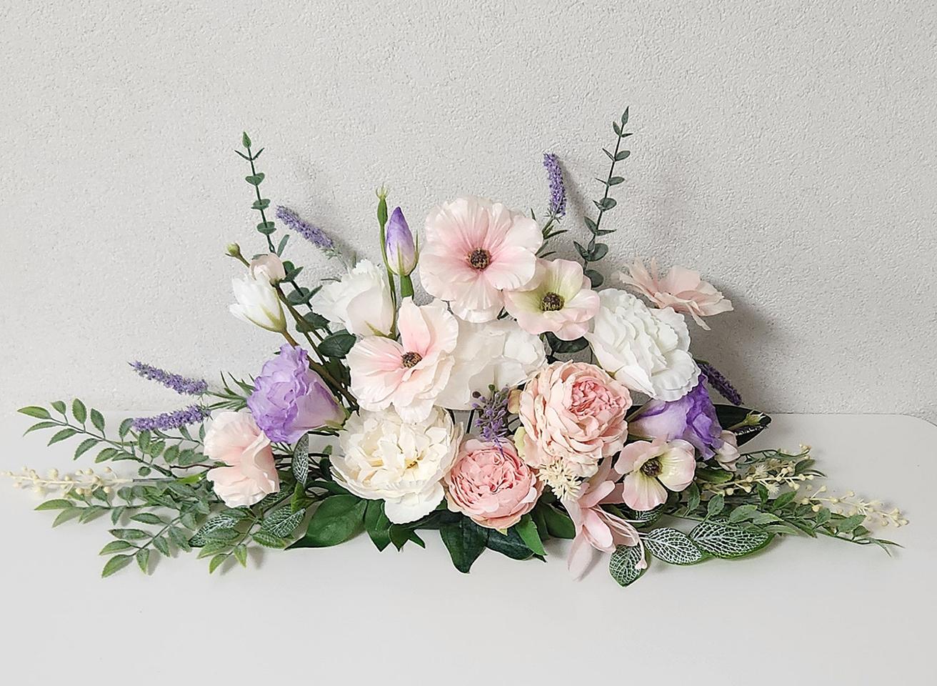 새상품)실크 조화 센터피스 돌상 칠순상 인테리어소품