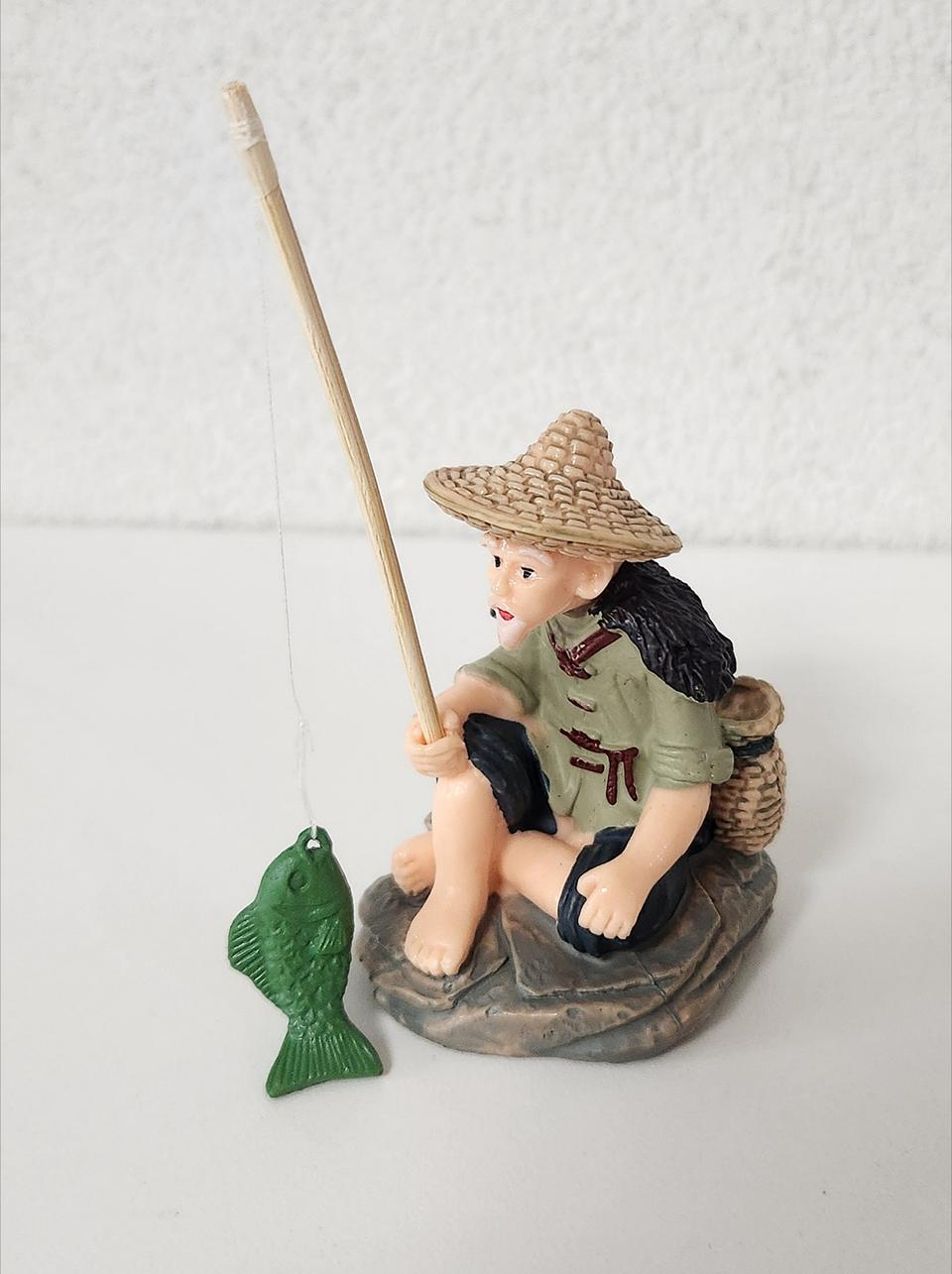 새상품)낚시 할아버지와 물고기 인테리어소품