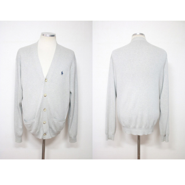 (미국 M 한국 105~110) 폴로 랄프로렌 회색 긴팔 가디건