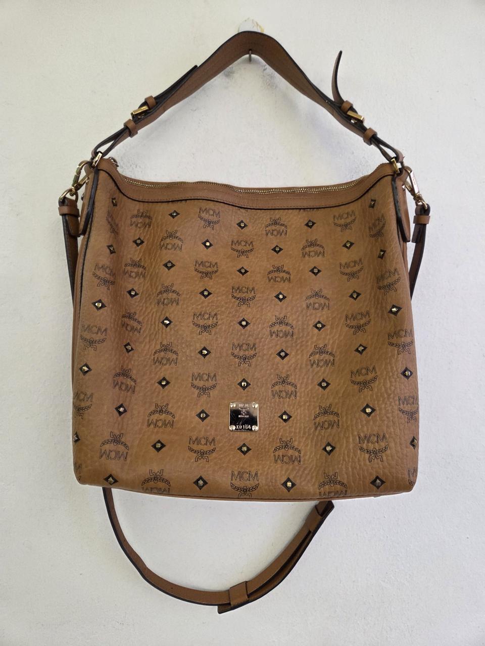 MCM 비세토스 호보백 브라운
