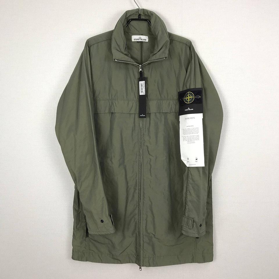 스톤아일랜드 20ss 새상품 히든후드 반코트 롱자켓 L