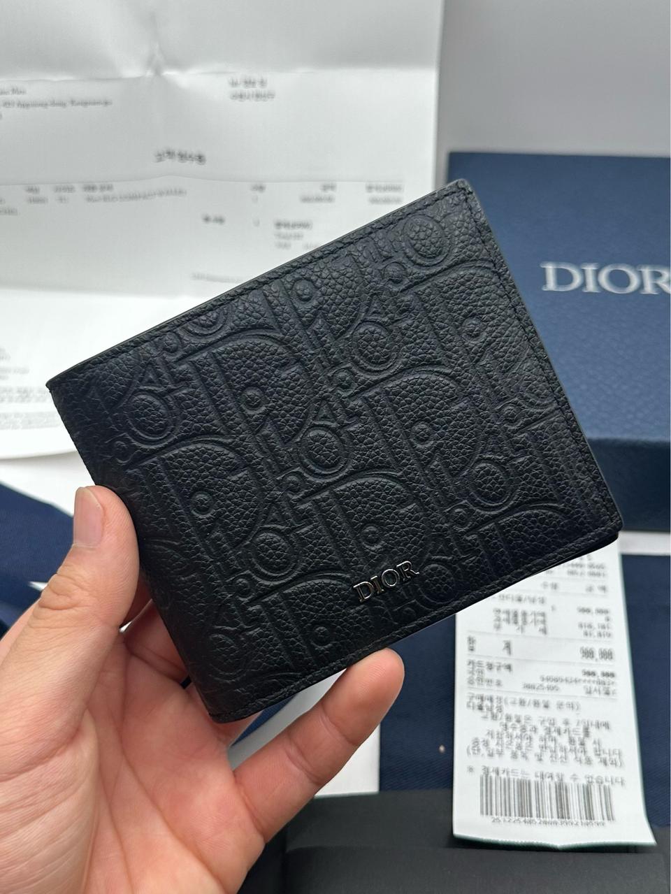 [새상품급/풀박스]디올 오블리크 그래비티 반지갑