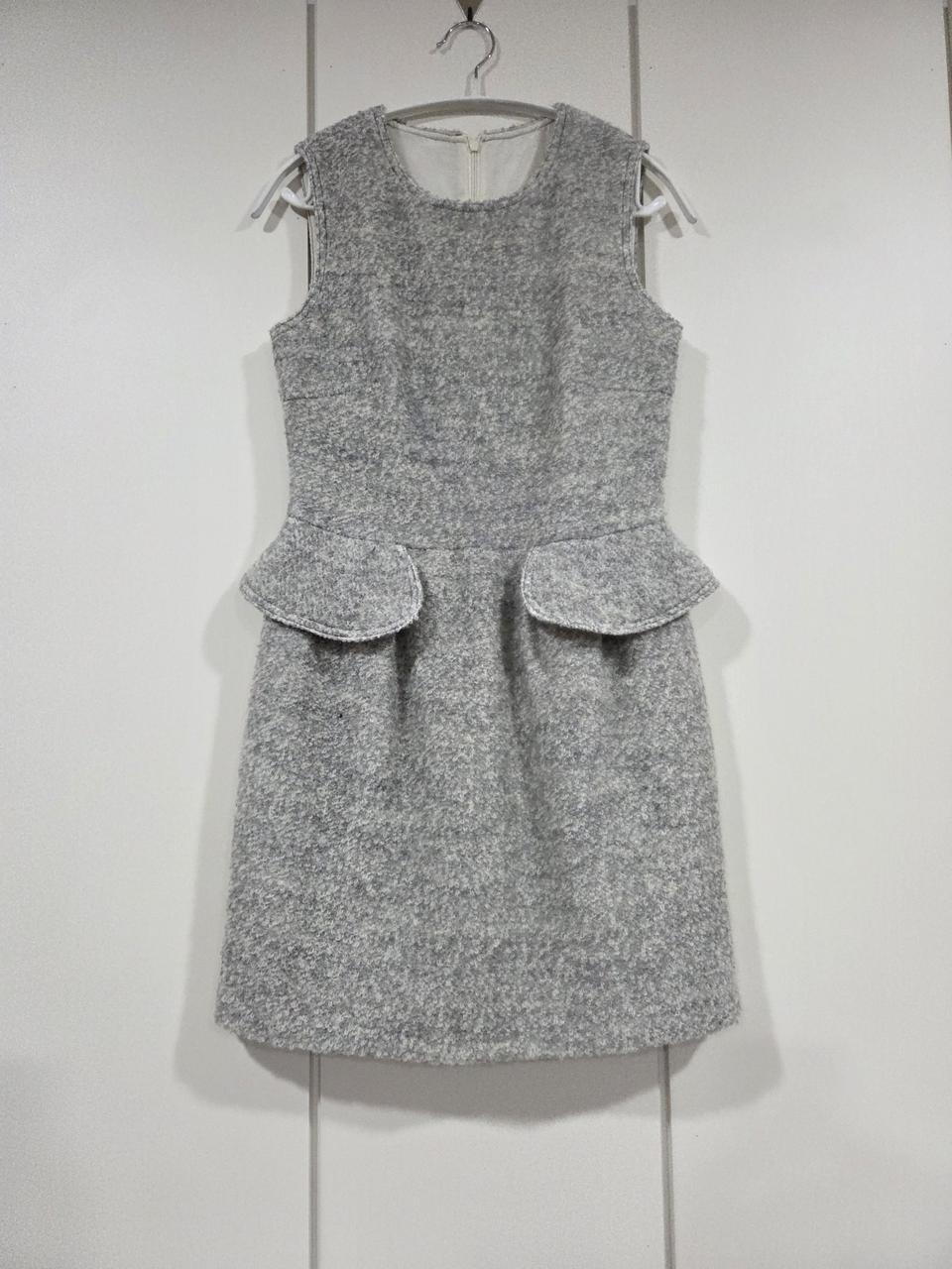 PAYARD 모직 페플럼 원피스