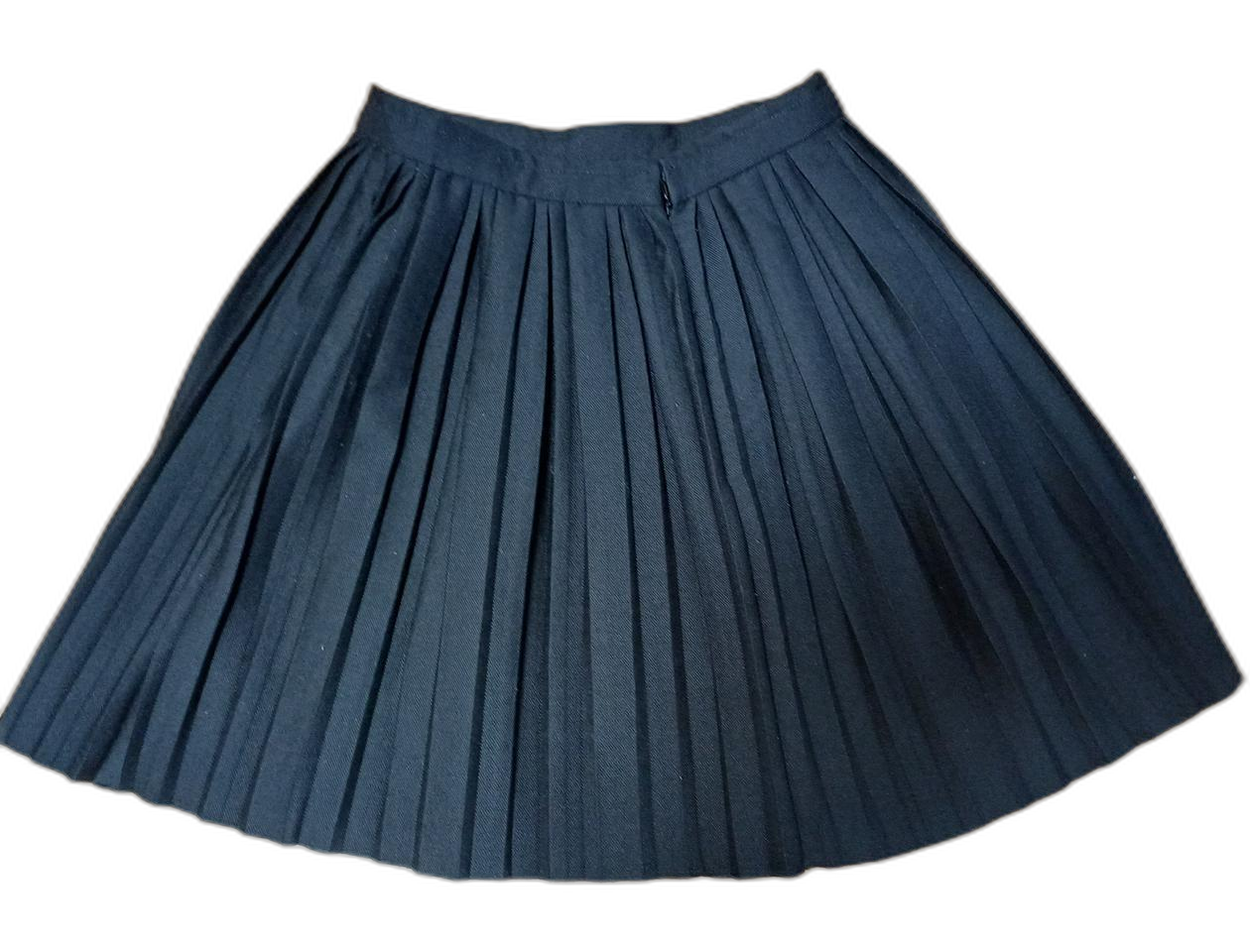 COS 코스 울 블렌드 플리츠 스커트 (블랙 / EUR 32)