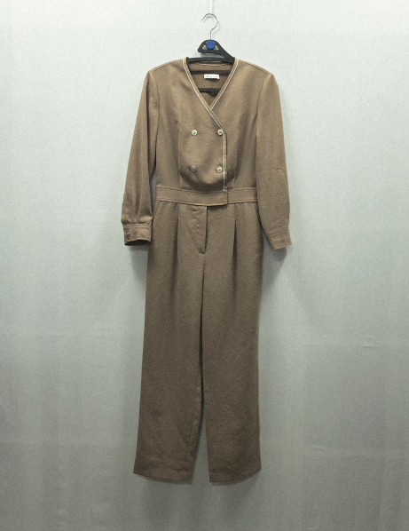 1326 잇미샤 더블 버튼 벨티드 점프수트