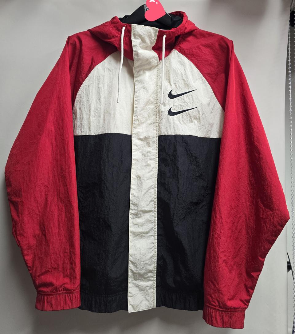 나이키 더블 스우시 바람막이 자켓 100