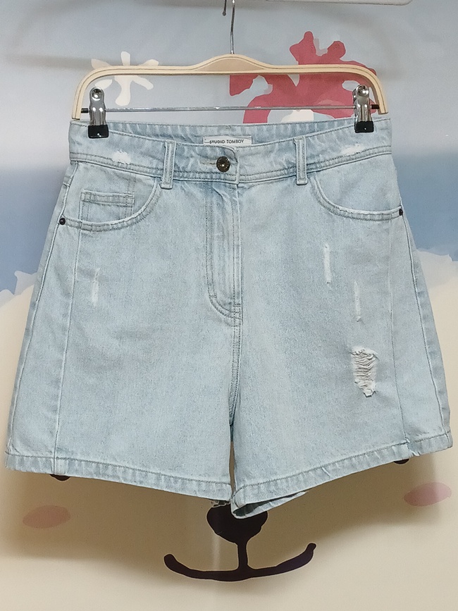 (67) 스튜디오톰보이 쇼츠 데님 청반바지