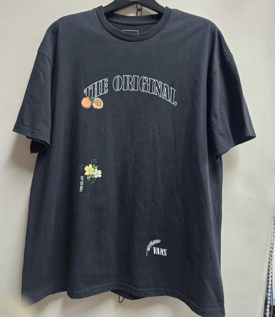 반스 오리지널 프린팅 면 반팔티 L(오버핏)