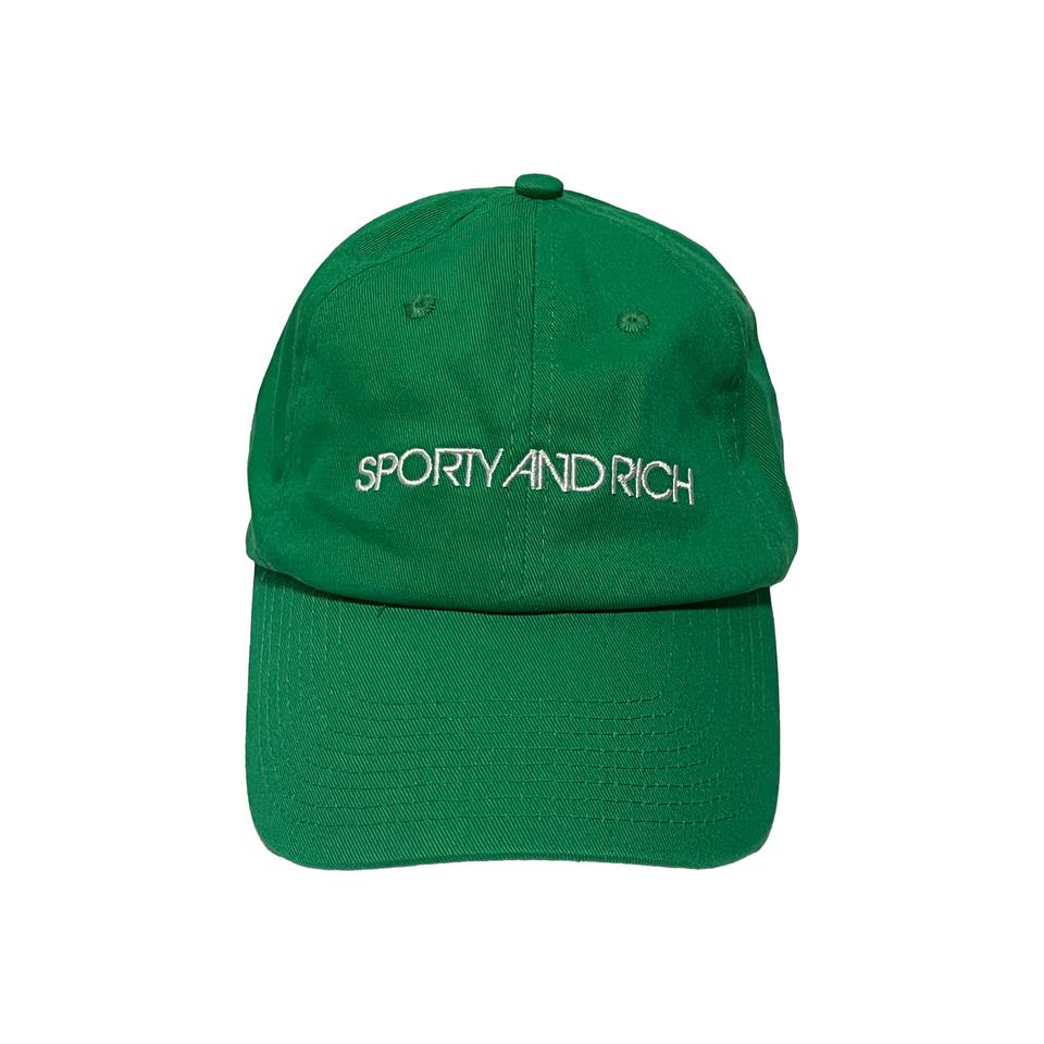 스포티앤리치 그린 볼캡 모자
