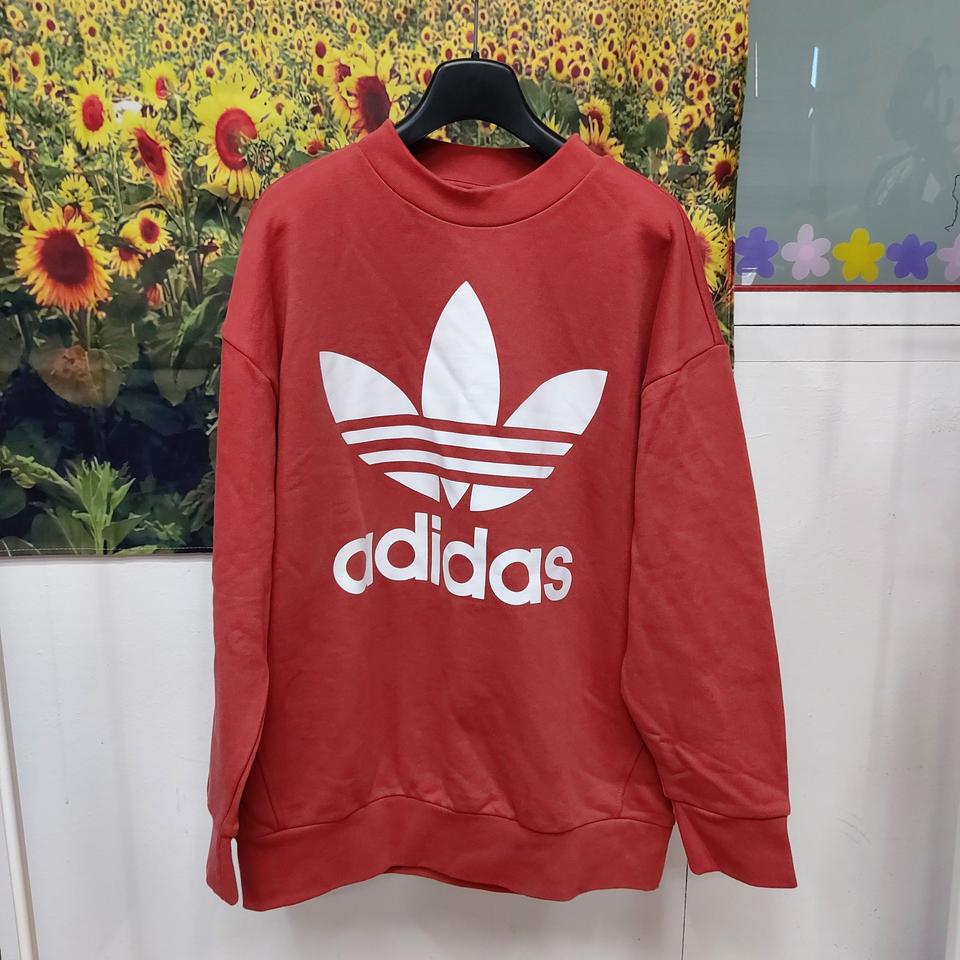 아디다스 오버사이즈 트레포일크루 여성XS 6d7