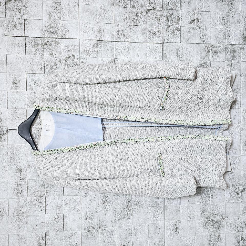 타임 TIME 트위드 오픈자켓