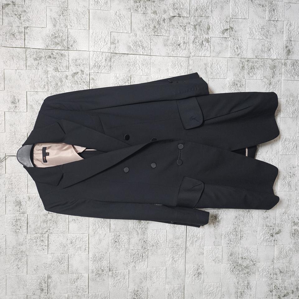 마쥬 maje 블랙 더블 울 자켓