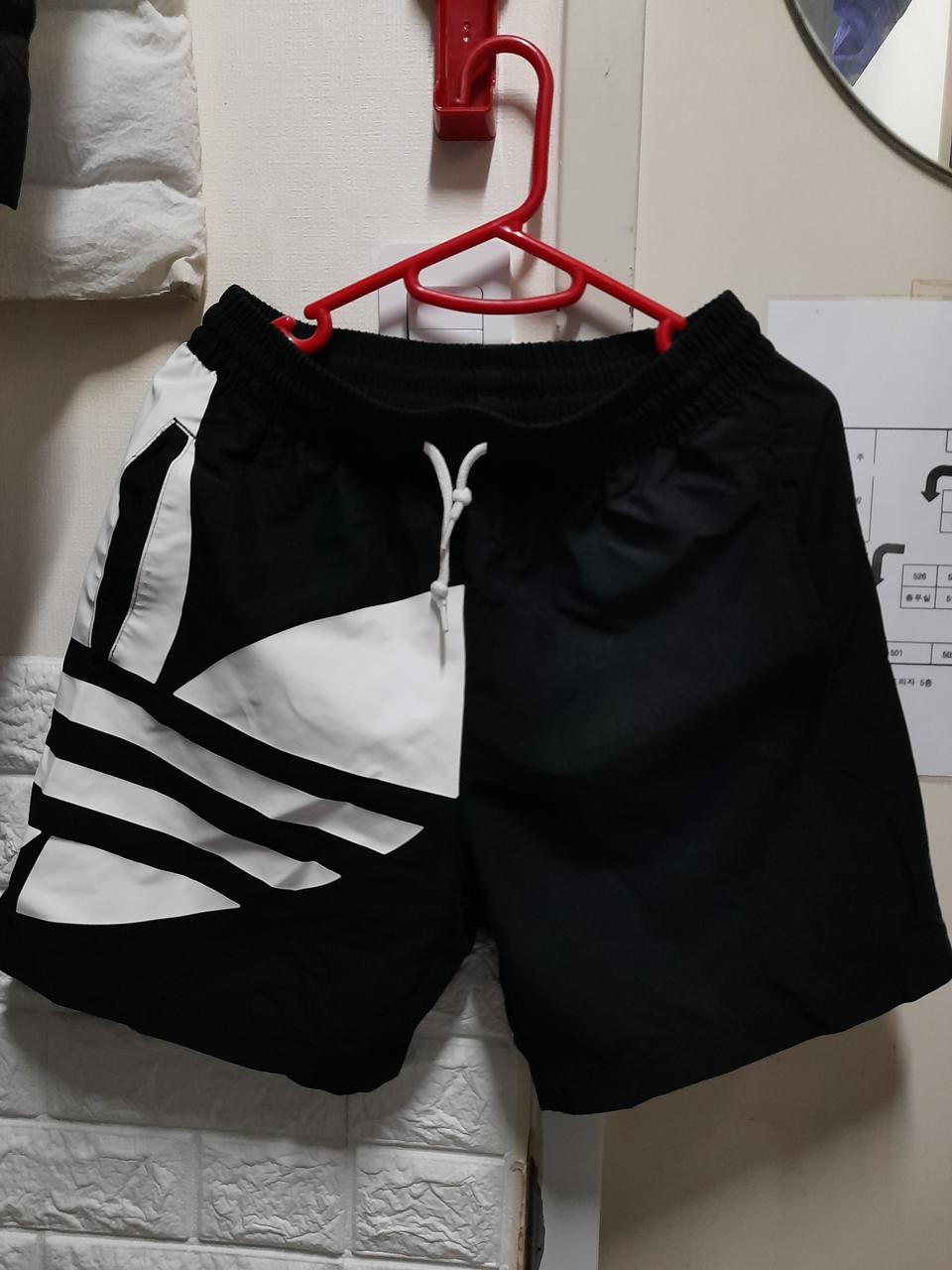 아디다스 빅트레포일 우븐 반바지-S