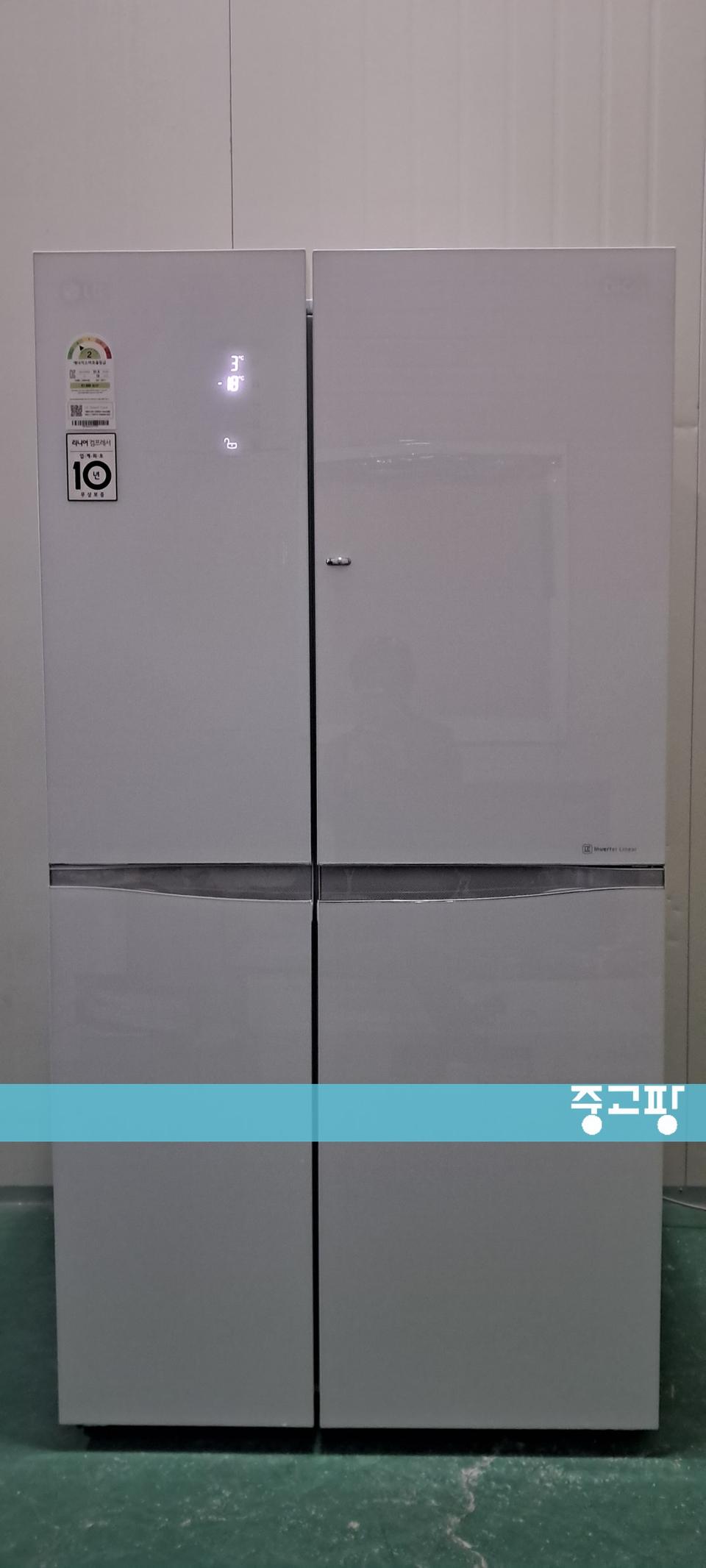 1626 엘지디오스 825L 2도어양문형냉장고(화이트)