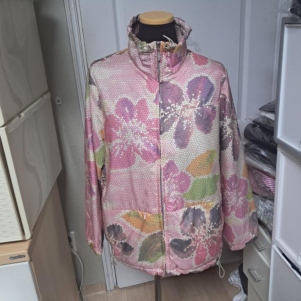 오일릴리 골프 플라워 패턴 자켓 점퍼 38(55~66)상태상급