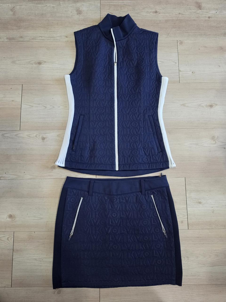 (일괄판매가) 볼빅 골프 여성 베스트90 스커트67세트