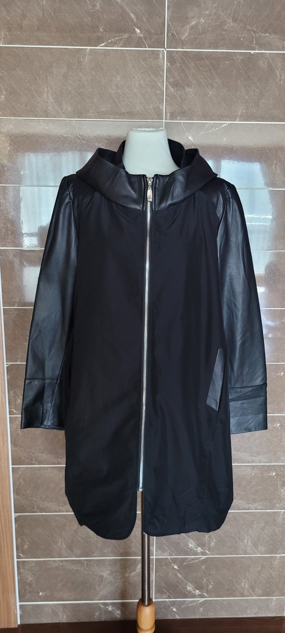 (여성여유88사이즈) 조이너스 이탈리아양가죽 코트(춘추용)