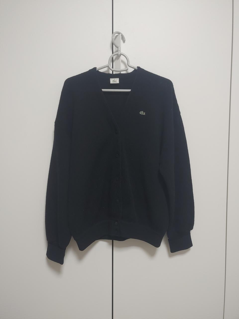 라코스테  울100%마크  브이넥 가디건-100사이즈