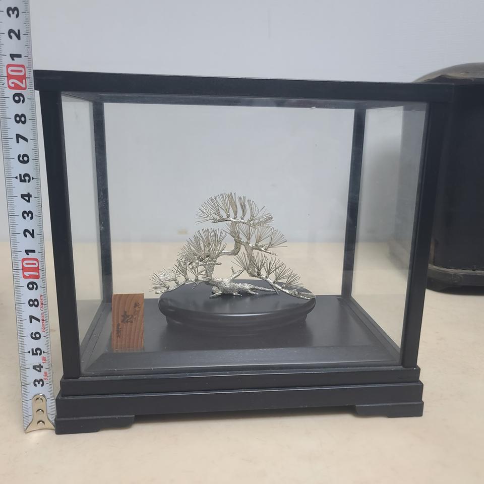일본 순은 분재 작품