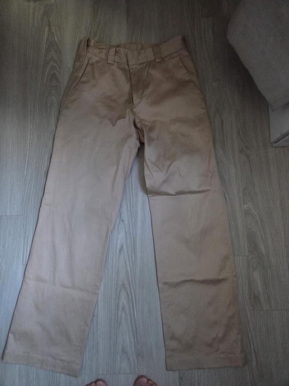 타임옴므 정품 세미 와이드 베이지 면바지 32사이즈