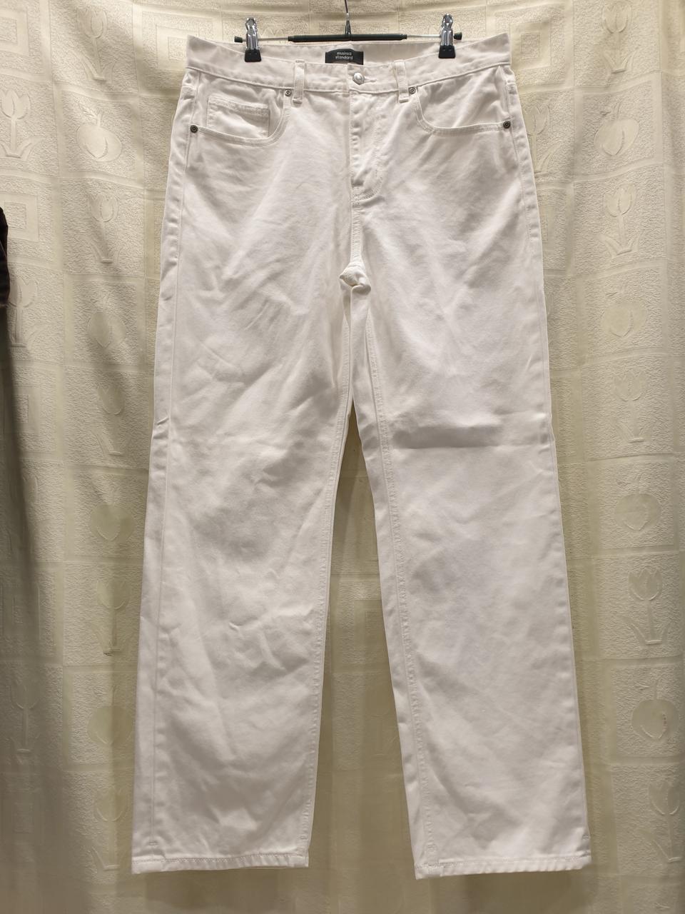무신사 스탠다드 화이트 데님 팬츠 바지 32