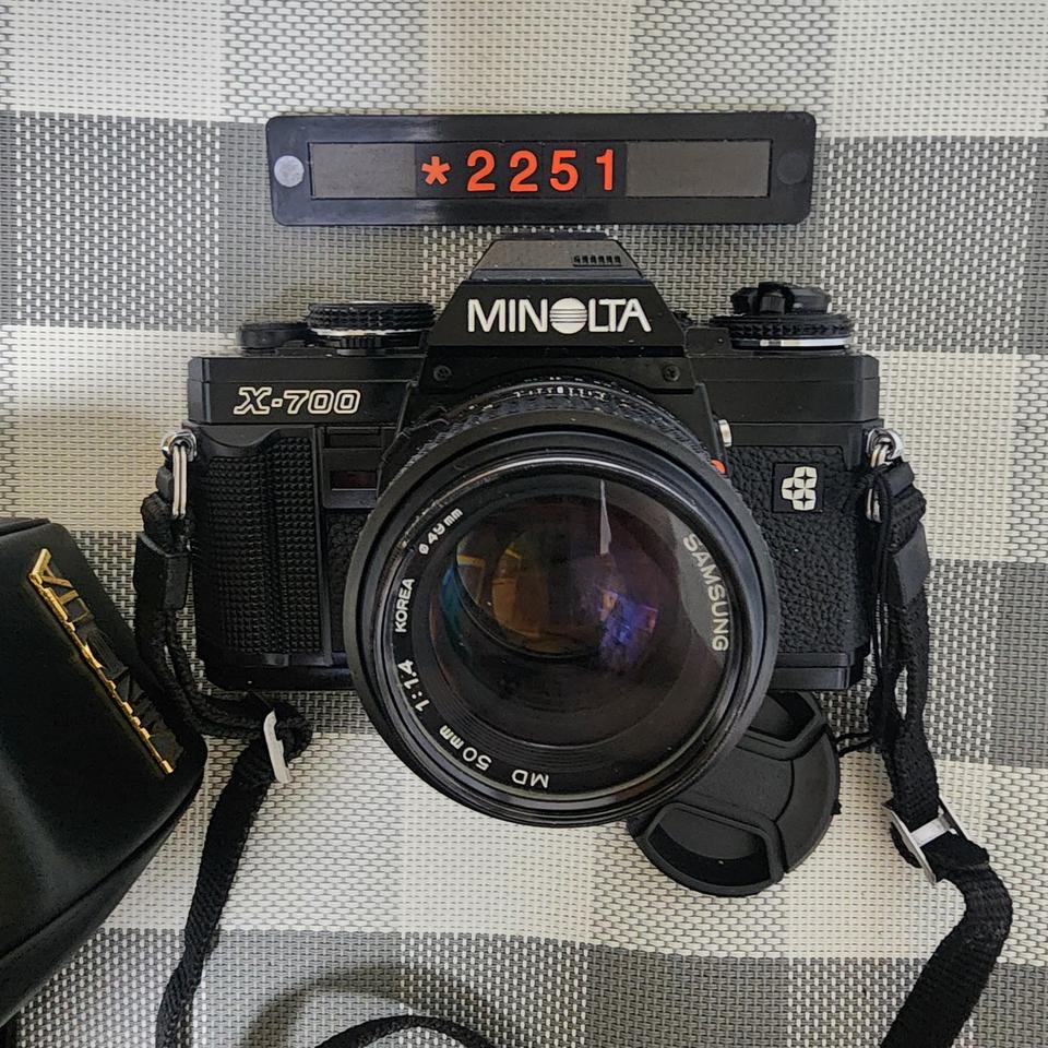 미놀타 X-700 필름카메라 1.4 단렌즈 케이스포함