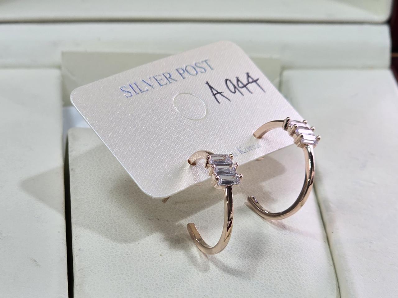 큐빅셋팅 핸드메이드 귀걸이