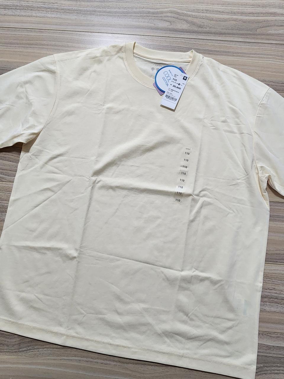 탑텐쿨에어반팔티셔츠110옐로우