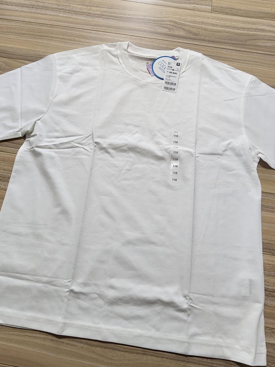탑텐쿨에어반팔티셔츠화이트색상110