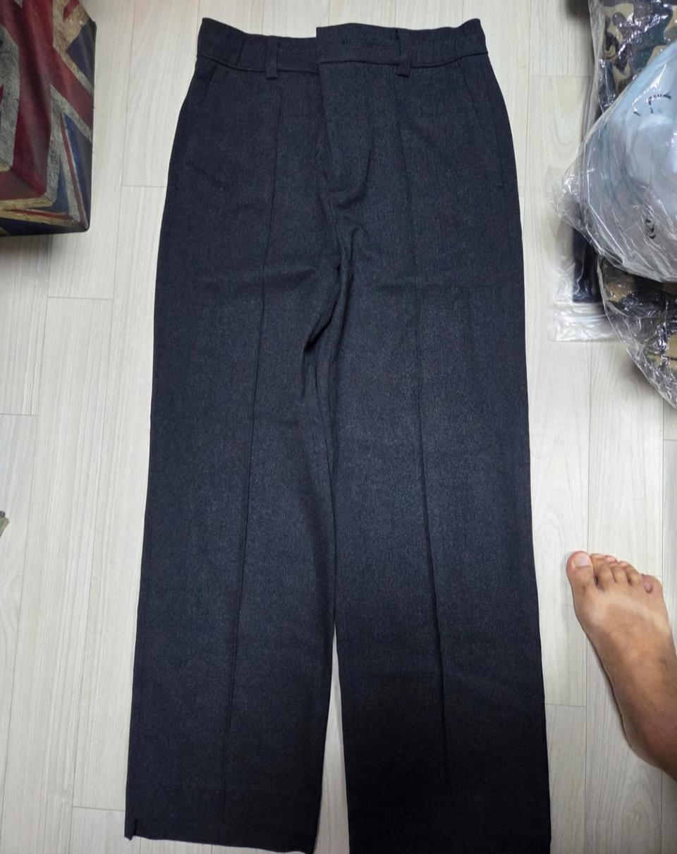 시스템옴므 정품 끈 차콜 와이드 슬렉스 32-34사이즈