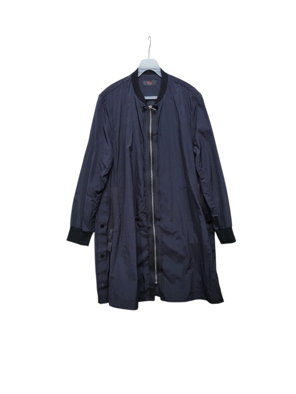 지센 바스락 윈드 롱 집업 아우터