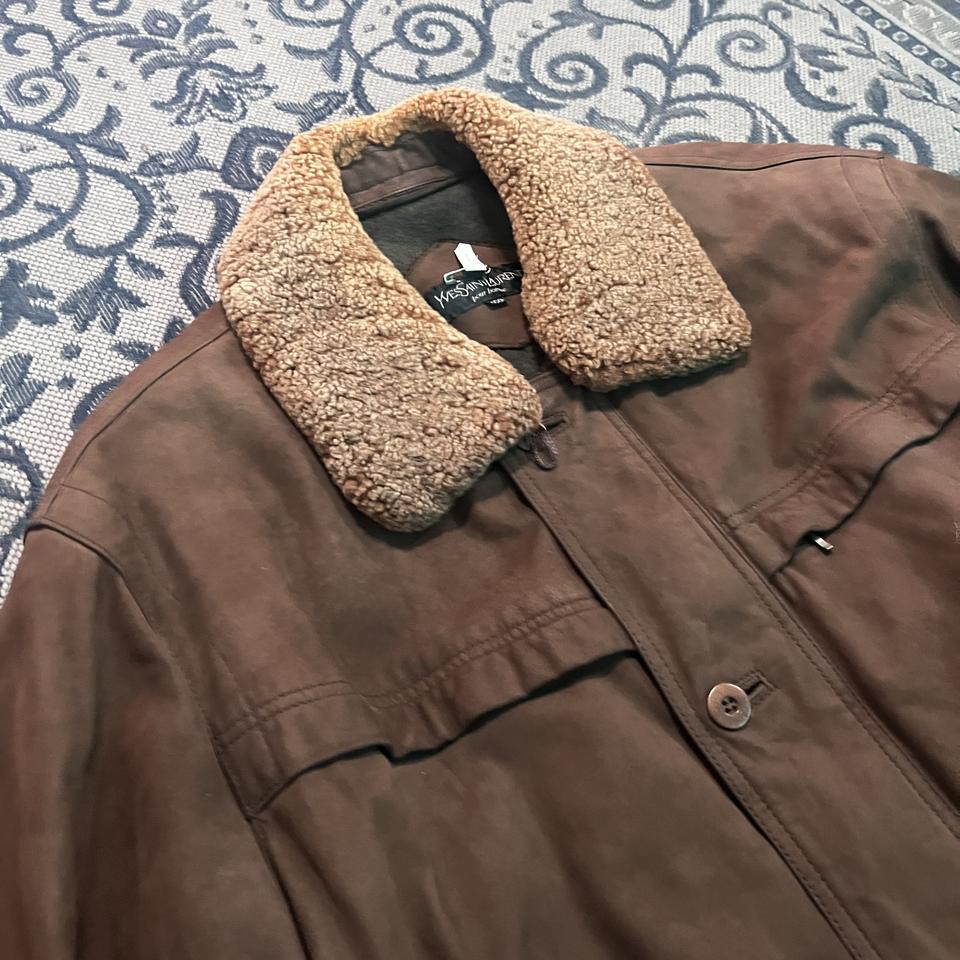 100 입생로랑 레더 자켓/W2690