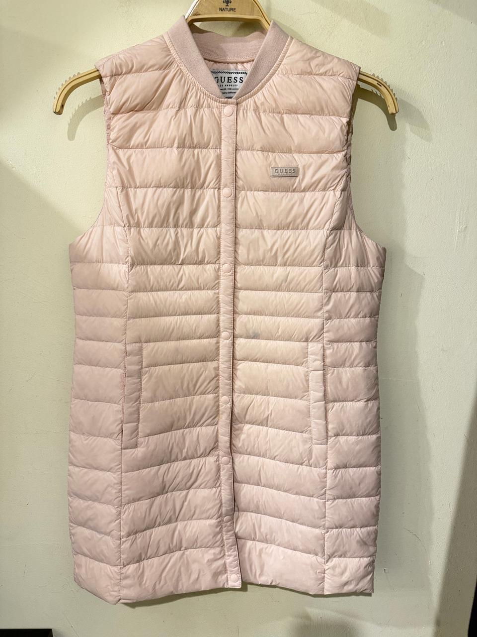 게스 구스 경랑조끼패딩