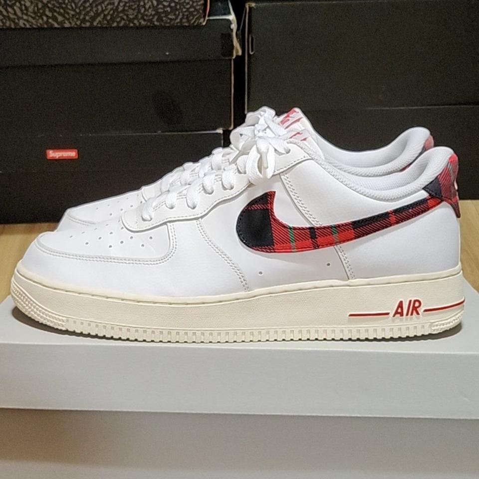 나이키 에어포스 280 타탄 플레이드 화이트