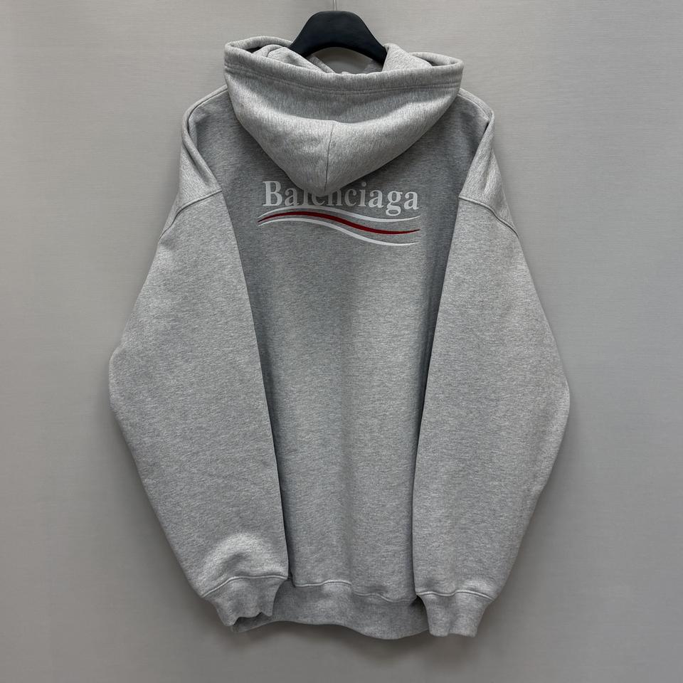 발렌시아가 폴리티컬 자수 웨이브 로고 후드티 ( 110 ) 