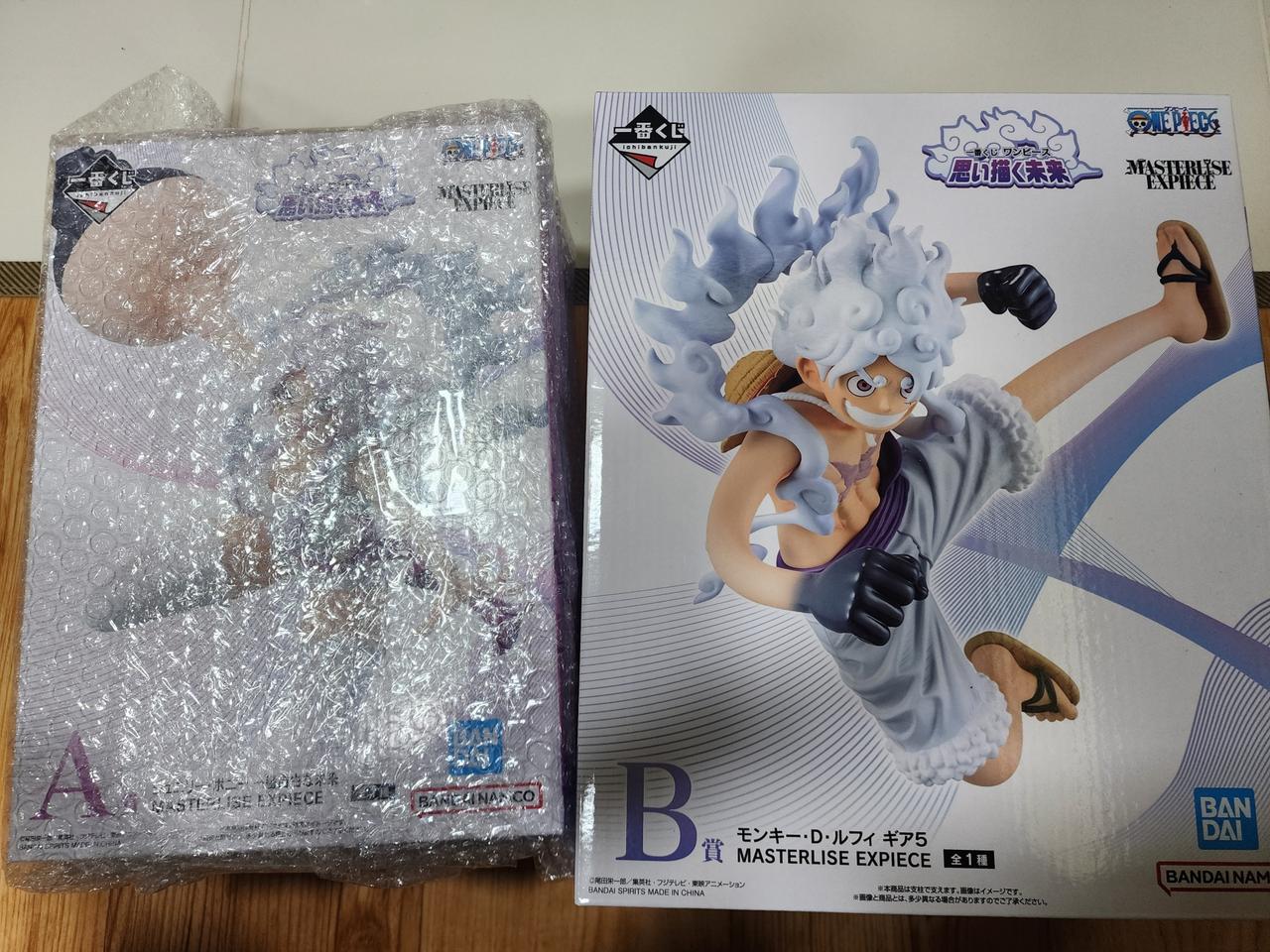 반다이 원피스 니카 루피&보니 피규어 A+B상 세트 일괄
