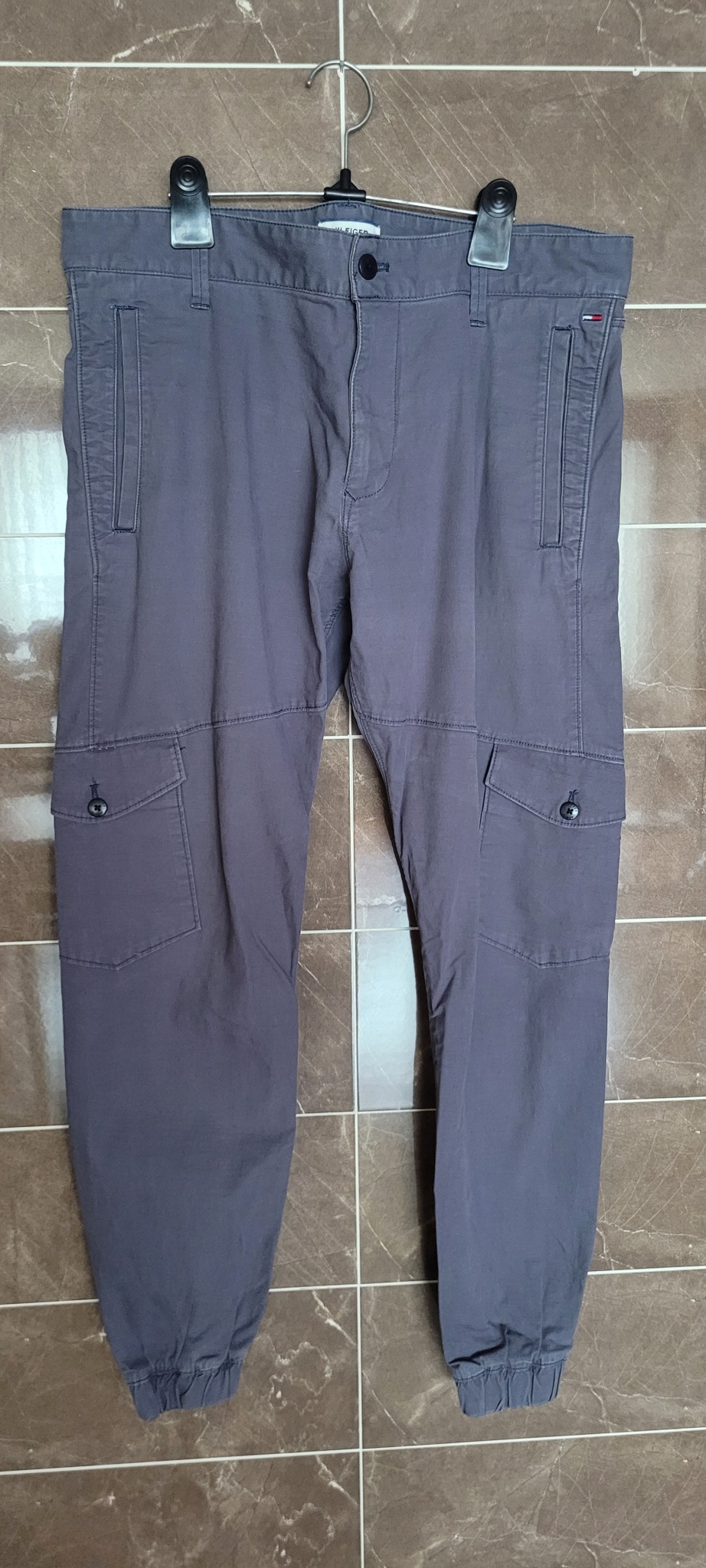 (남성32~33인치)타미힐피거 데님 카고 조거 팬츠