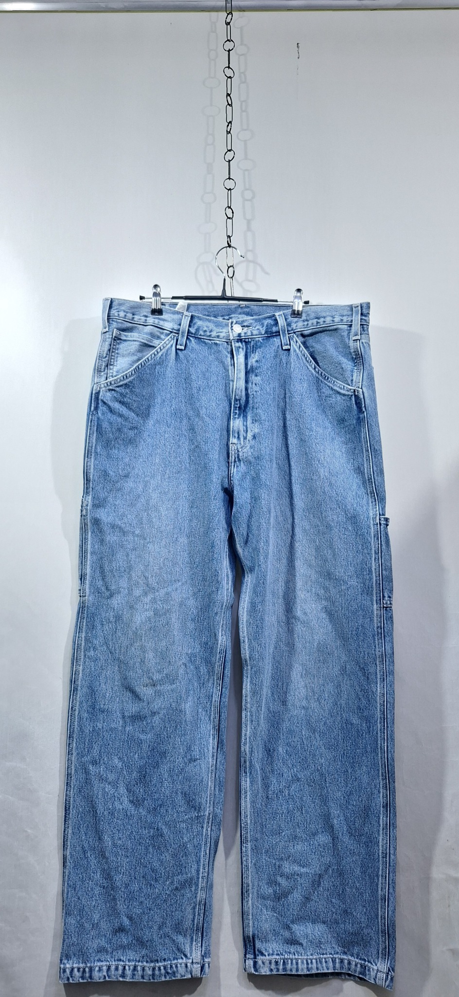 37 리바이스 와이드청바지 하이웨스트 통바지 카고