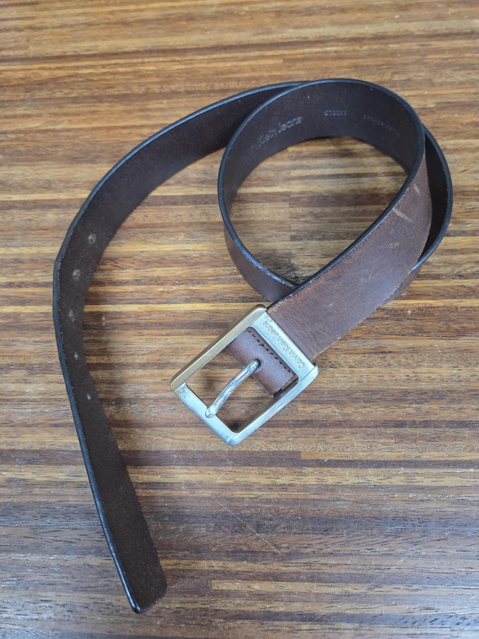 켈빈클라인 브라운 가죽 벨트 104cm