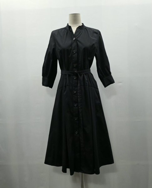 1328 max studo벨트셔츠형 원피스 블랙 여성 55 원피스 하객룩