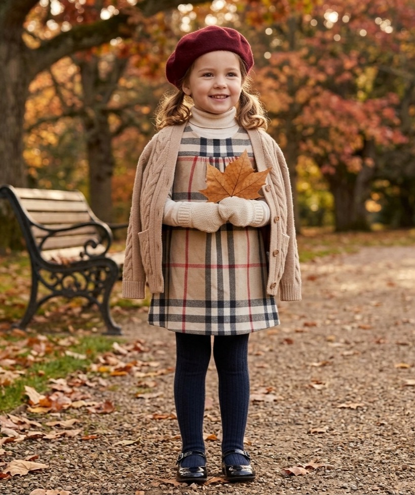 버버리 칠드런 정품 키즈 노바체크 울 혼방 원피스 4Y