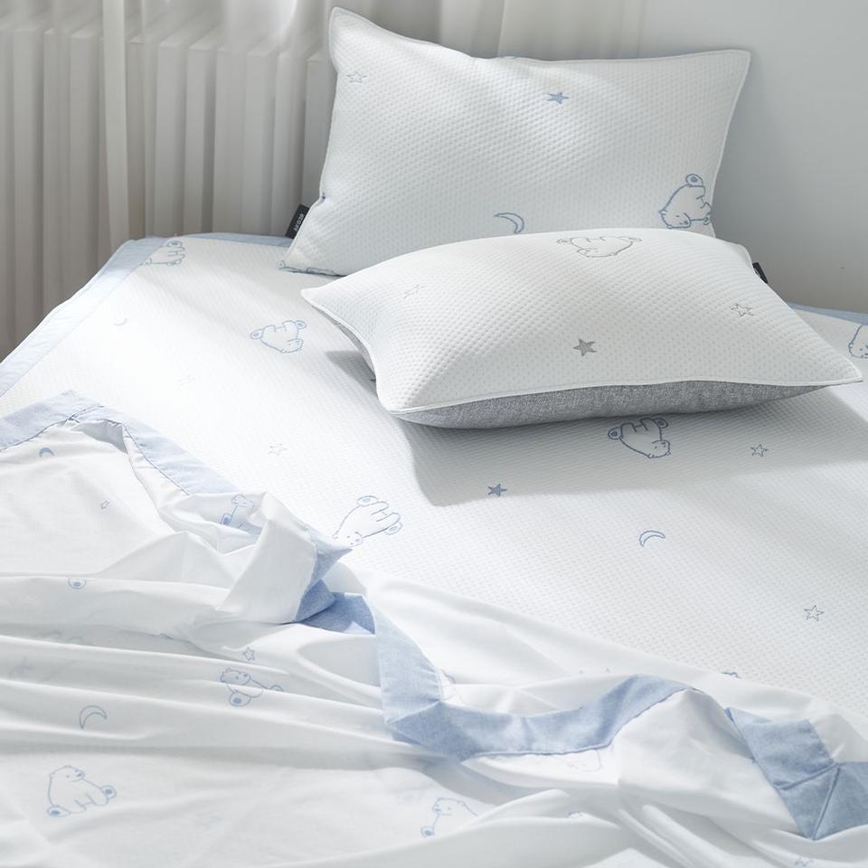 냉감 유아 어린이 키즈 여름 홑이불 휴비스 듀라론 아이스 이불 패드 침구