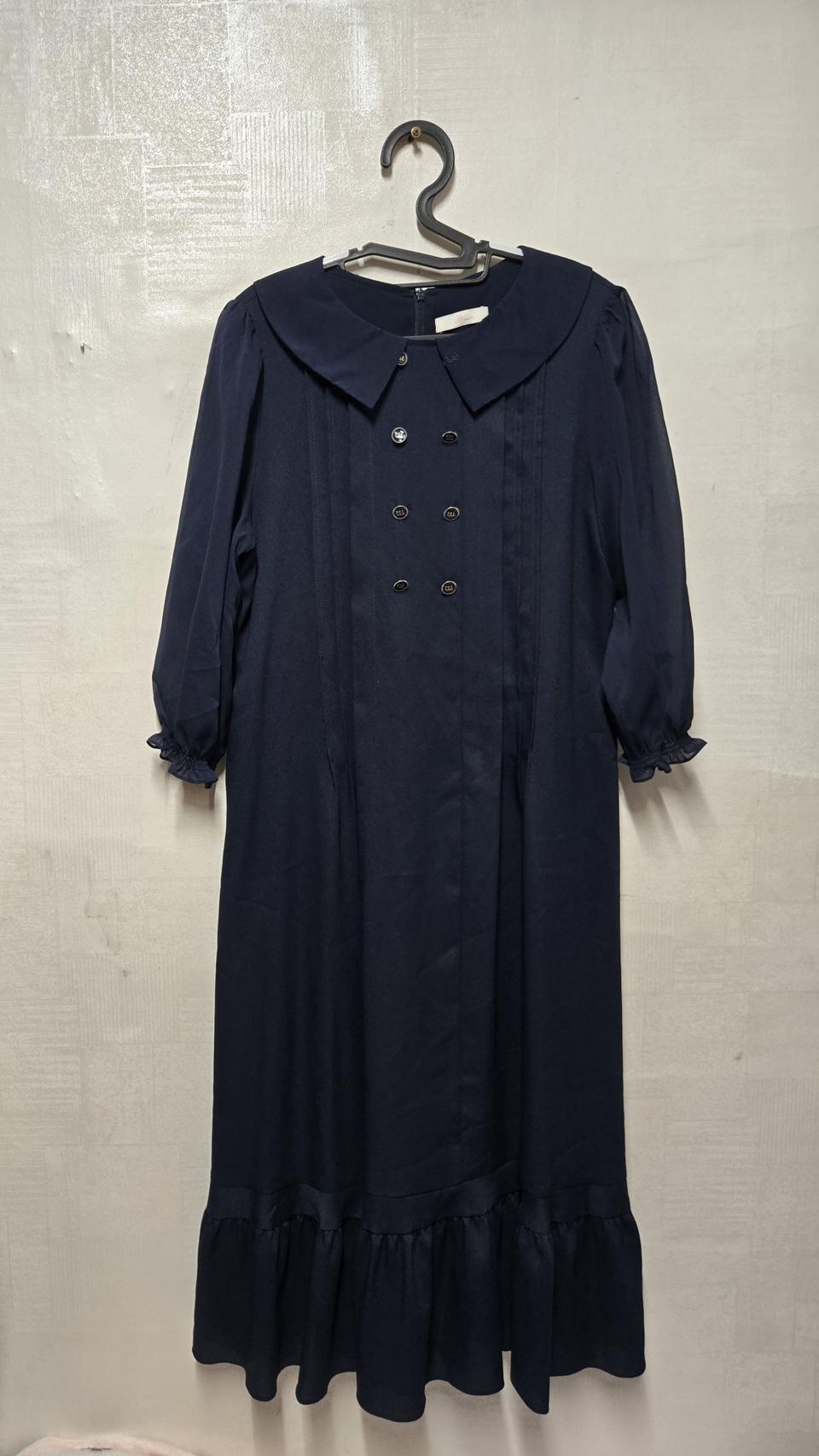 제이제이지고트 쉬폰배색 프릴원피스 66