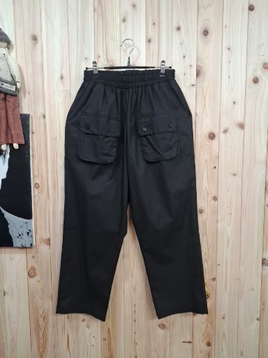 블랙 카고 배기 바지