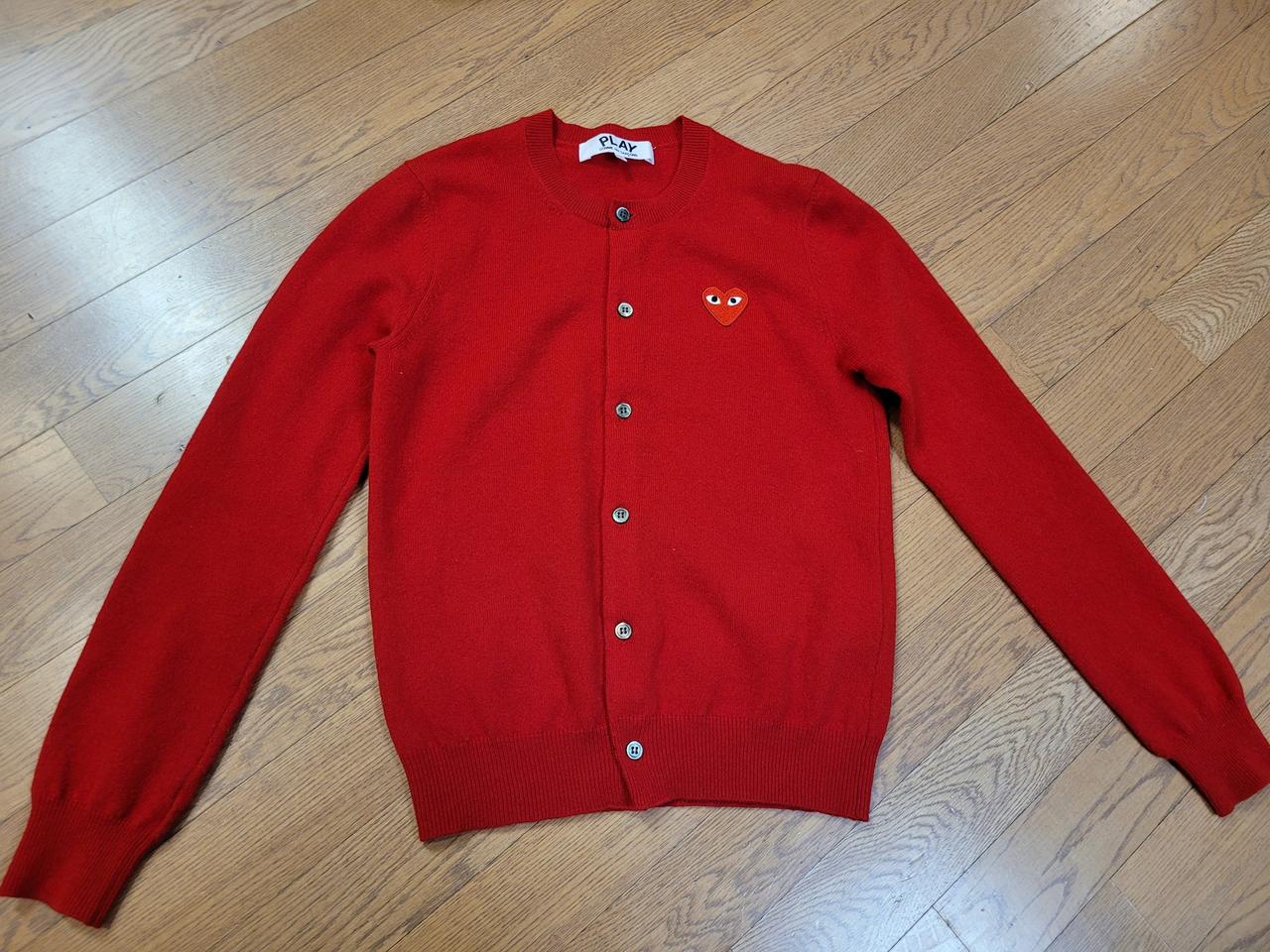 꼼데가르송 가디건 55~날씬66